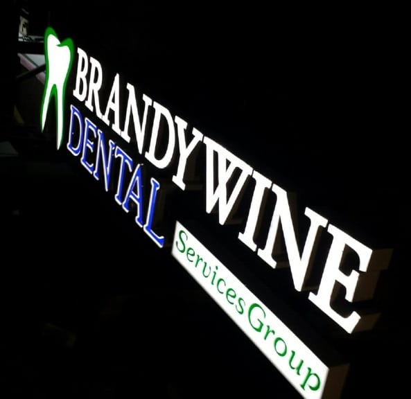 Channel Letters Sign for Brandywine Dental of Glen Mills PA