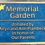 Cast aluminum plaque with painted accents - Berwyn, PA