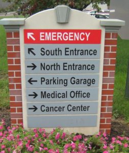 Foamcraft directional hospital moument sign- Phoenixville, PA