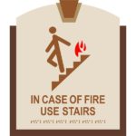 ADA Fire Sign in Keystone Collection