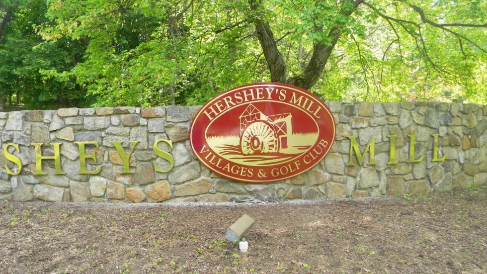 New Sign Design at Hershey's Mill