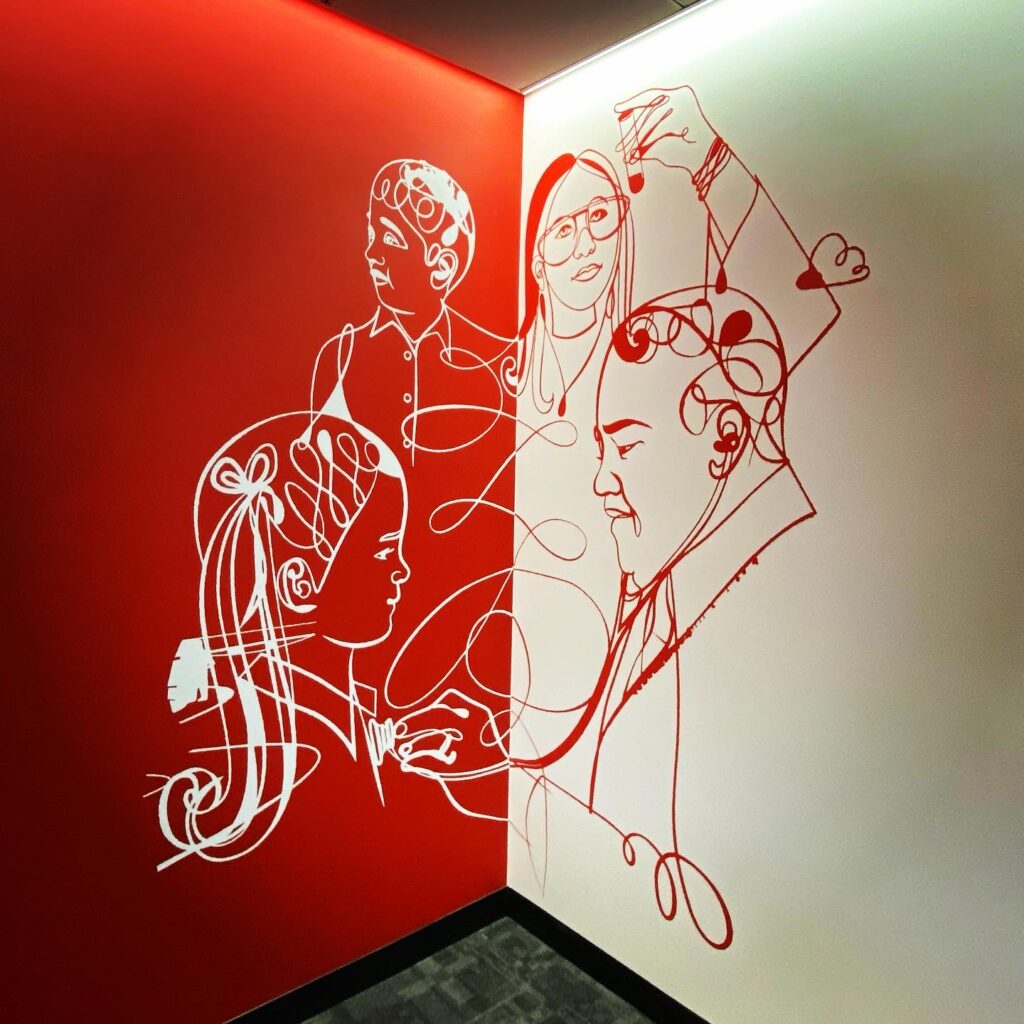 Office vinyl wall graphics