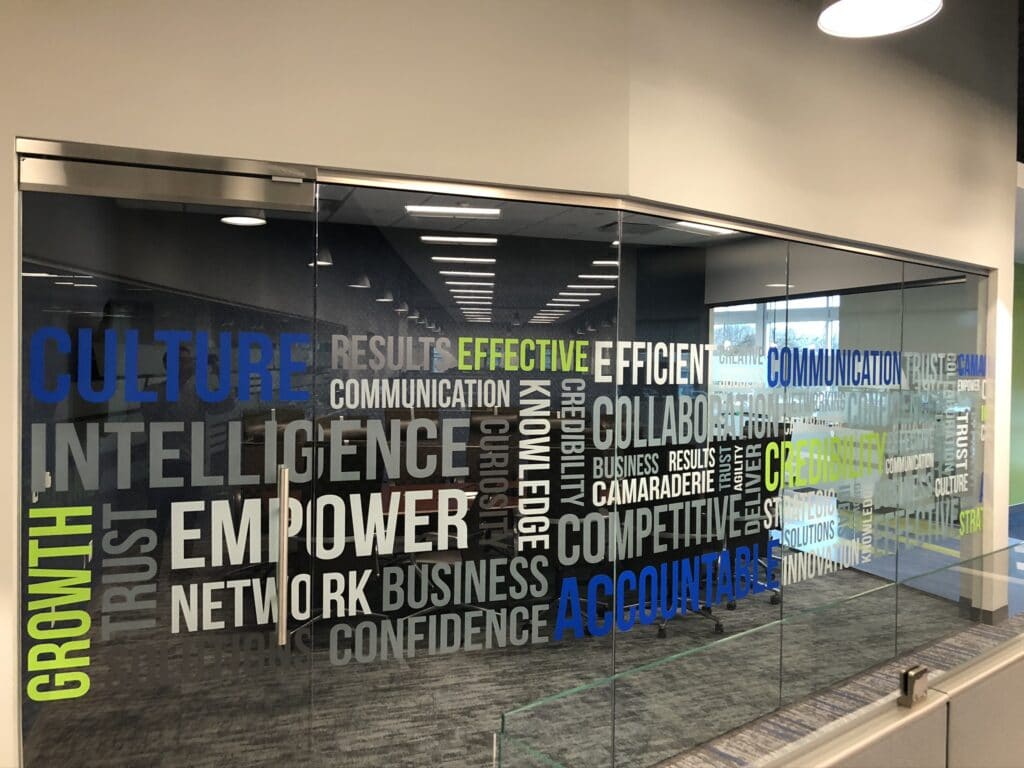 Office window graphics - West Chester PA