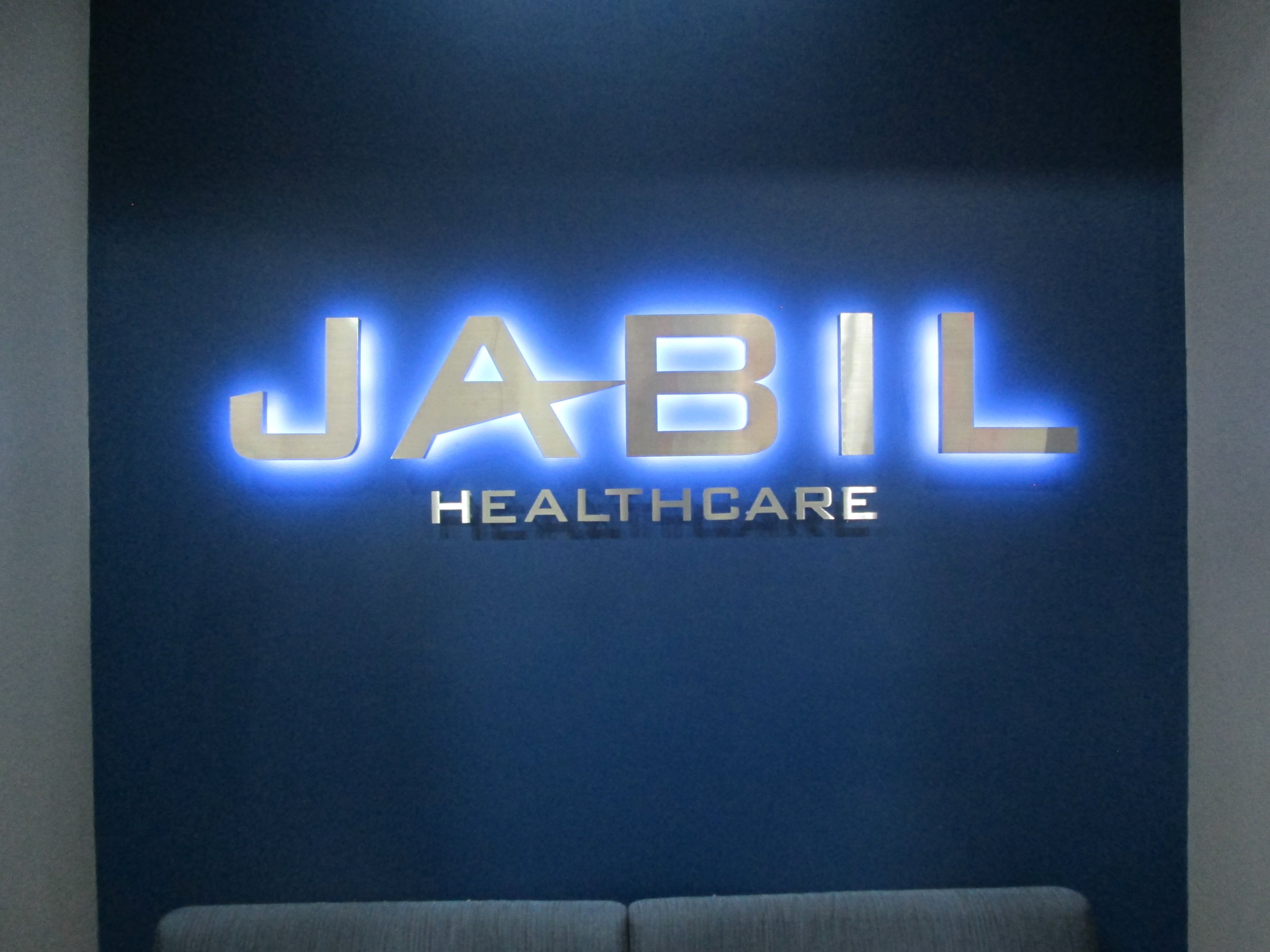 JABIL illuminated letters