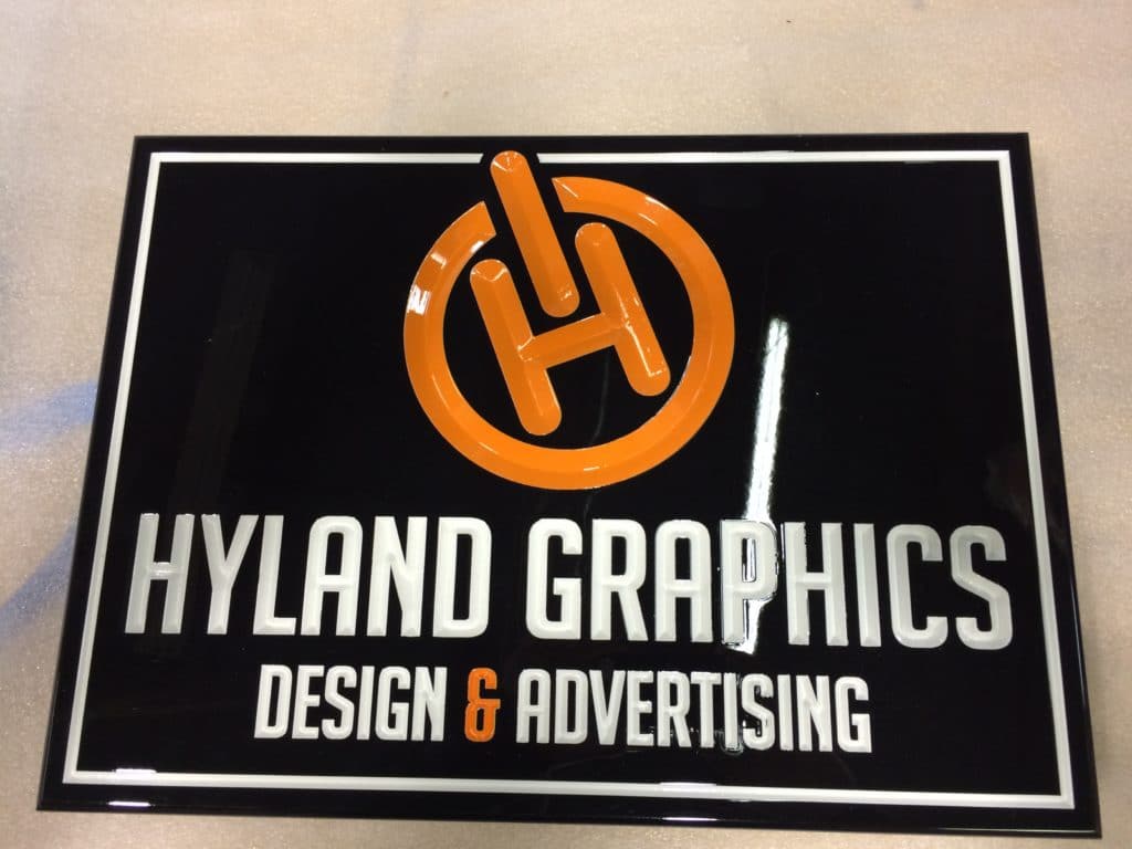 Gloss HDU CArved Sign