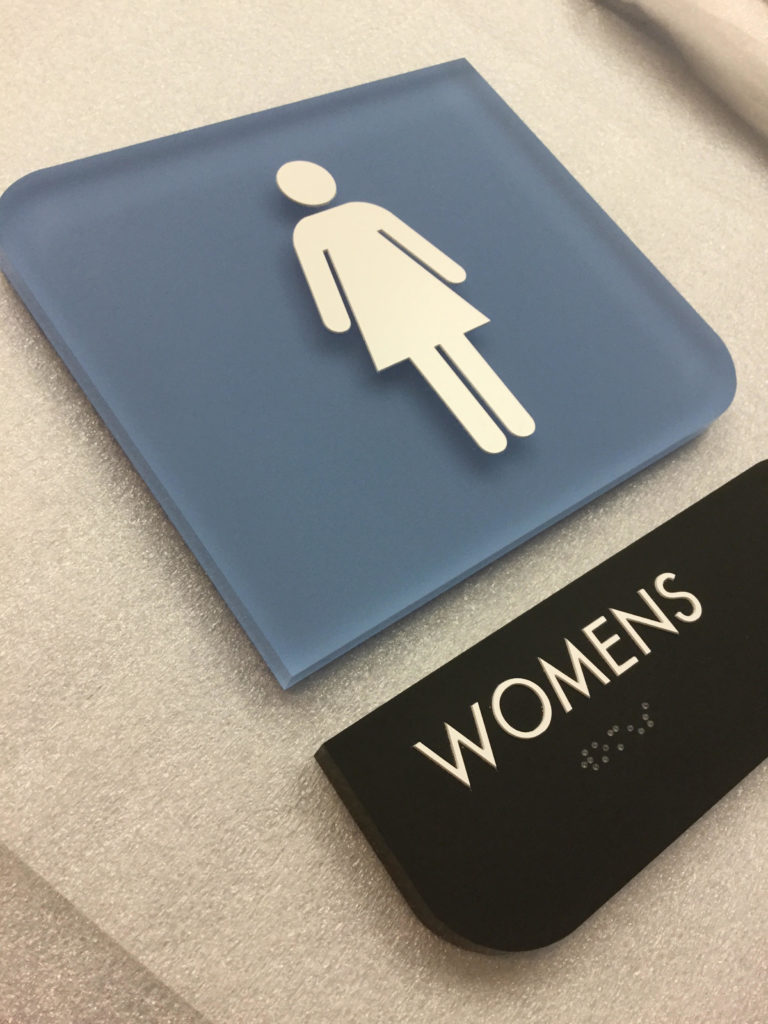 Acrylic ADA Restroom Sign